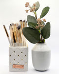 B-H Cosmetics Makeup Brush Set with Stand